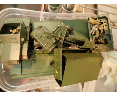 Dinky armoured command vehicle 10 tonne truck Army wagon scout car person carrier and 25lb gun and trailer