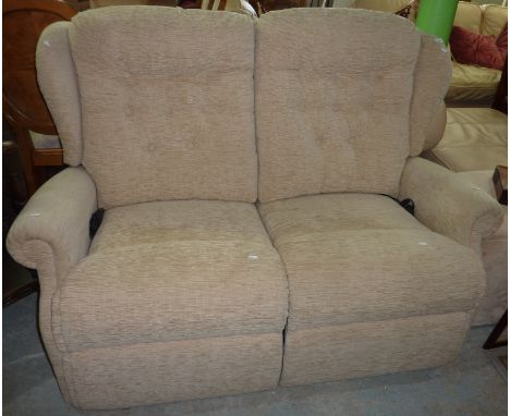 Double reclining 2 seat sofa