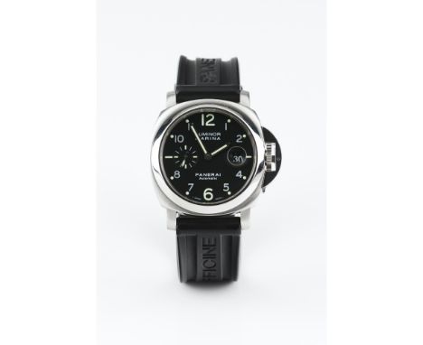 Panerai watch. Luminor marina model (Ref. OP6630). Automatic Mechanical movement with date at 3h. Stainless steel case. With 