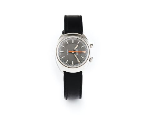 Geneve Chronostop Driver model. Winding mechanical movement (cal. 865) with stoptime function and serial Nº 29610978. Stainle