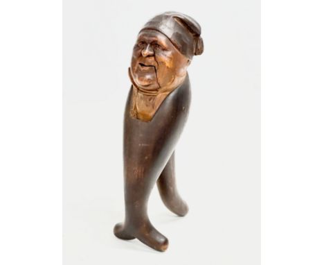 An early 20th century Black Forest nutcracker. A.H.A.B. Circa 1900. 21cm 