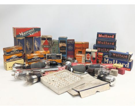 A collection of vintage radio valves 