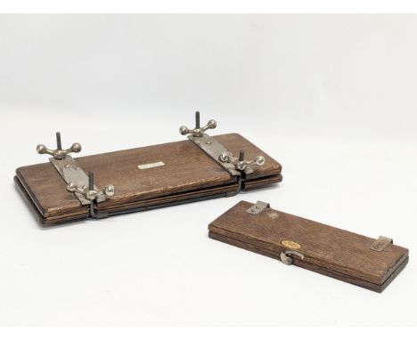 2 vintage tie presses 