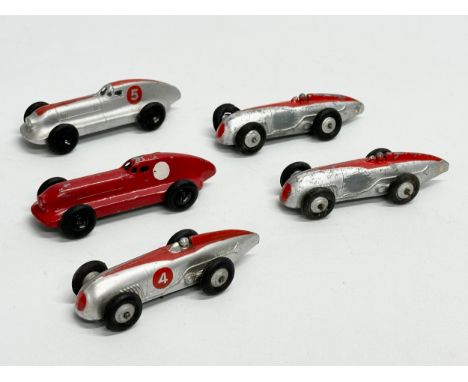 A collection of Dinky Racing Cars. Including a Dinky Hotchkiss Racing Car. 9.5cm 
