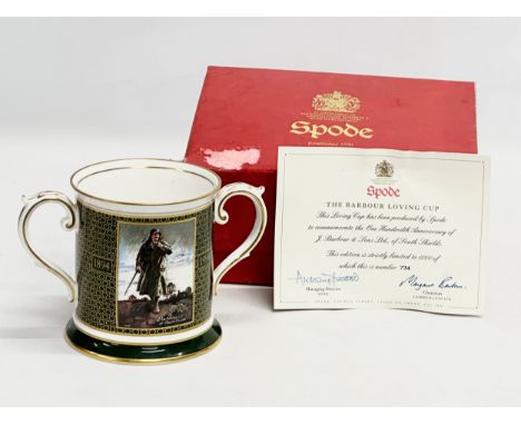 A Limited Edition Spode ‘The Barbour Loving cup’ with box. To Celebrate the one hundredth anniversary of J. Barbour &amp; Son