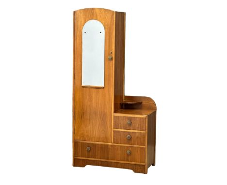 A vintage combination wardrobe/dressing chest. 91cm x 43cm x 184cm 