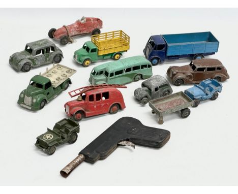 A collection of vintage model cars. Mostly Dinky. 