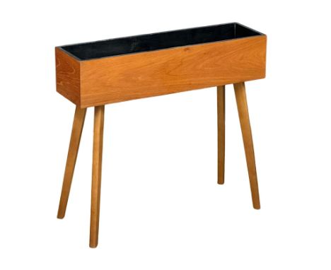 A mid century teak planter, 69cm x 28cm x 62cm 