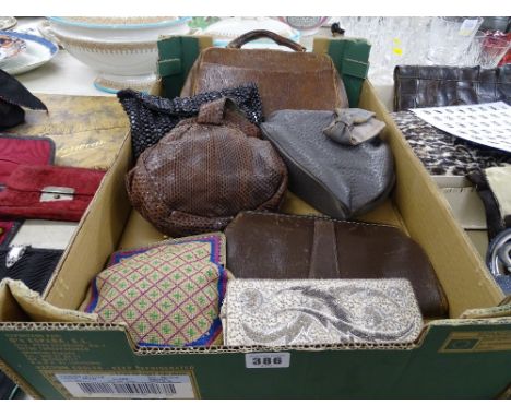 Mixed collection of vintage bags and purses