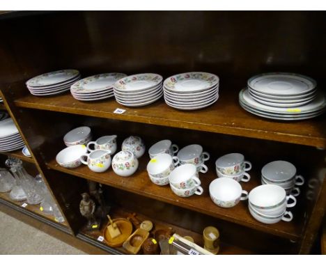 Furstenberg Italian forty piece tea service with a small quantity of other Italian teaware