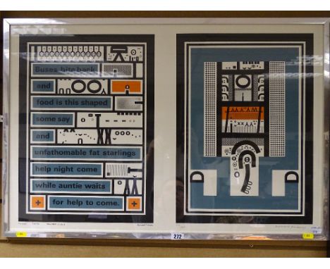RICHARD PINKNEY limited edition (74/150) print - 'Trivia 5 Twita', signed in full, dated May 1968, 50 x 75 cms
