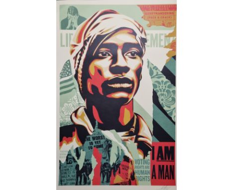 OBEY GIANT, Shepard FAIREY (USA, 1970)Voting rights are human rights, 2020.-Silkscreen.-Hand signed - Weight:  2.00 kg - Regi