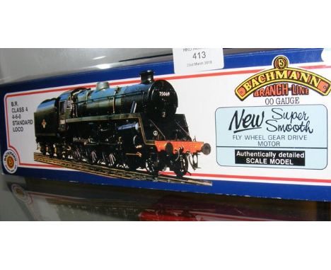A Bachmann Locomotive and Tender - BR Class 4 - Model 31-102 