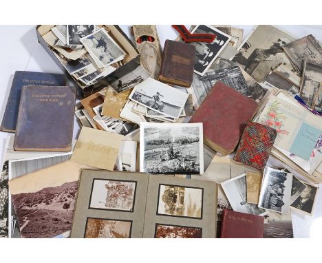 Collection of ephemera, photographs military and civilian, postcards, greeting cards, letters, from the late Victorian era to