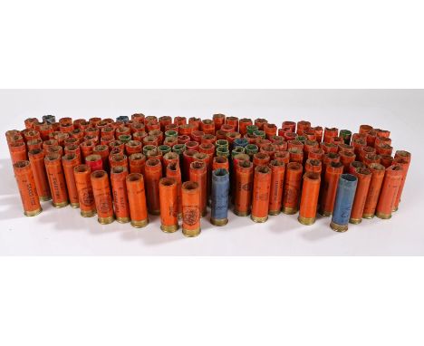 Quantity of vintage collectors paper used shotgun cartridges, by Eley, Jeffery's, Chubb, Remington, Sellier &amp; Bellot, etc