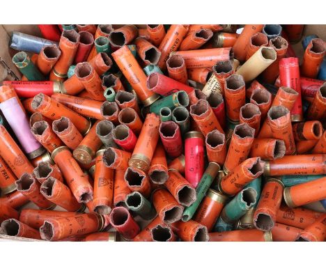 Quantity of vintage collectors paper used shotgun cartridges, by Eley, Jeffery's, Chubb, Remington, Sellier &amp; Bellot, etc