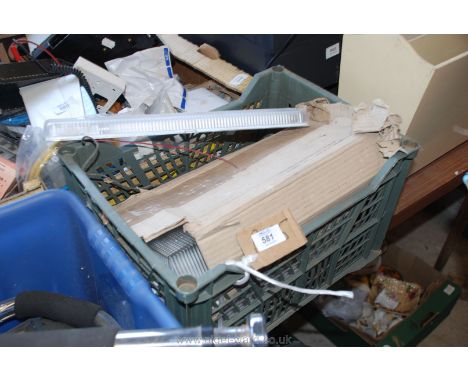 Box of five light fittings.