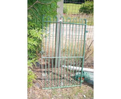 A wrought iron single gate, 47'' high x 29'' wide