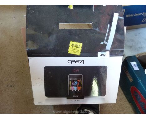 A Gear 4 House Party phone pod with speaker.
