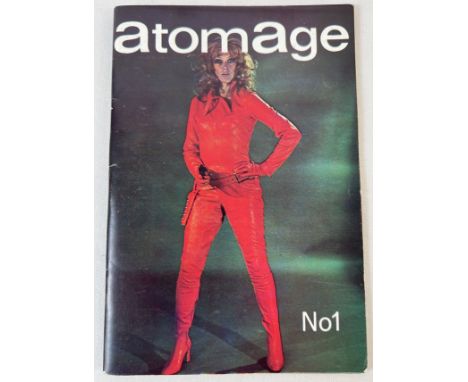 Atomage No. 1, vintage 1970's smaller sized magazine of modern leather couture. Edited by John Sutcliffe and featuring colour