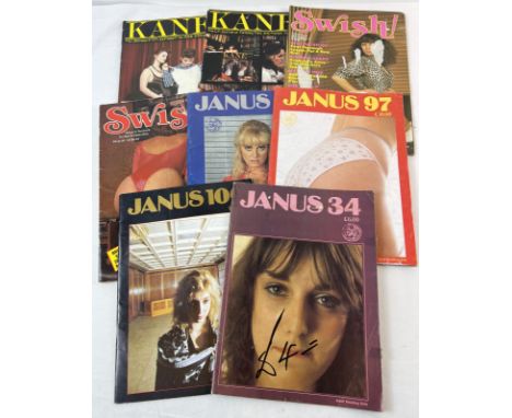 8 assorted vintage specialist fetish adult erotic spanking/C.P adult erotic magazines. To include Kane, Janus and Swish! 