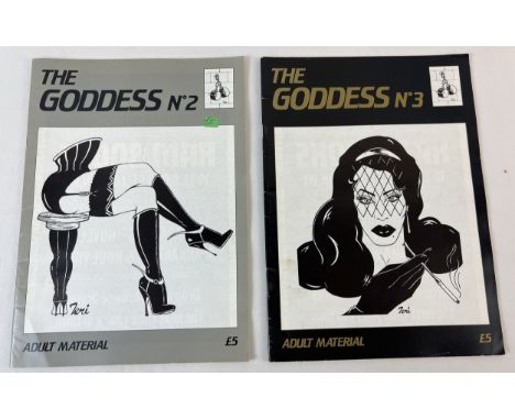 Issues No. 2 &amp; 3 of The Goddess, vintage specialist fetish Fem/Dom adult erotic magazine from 1984. Part of a large priva