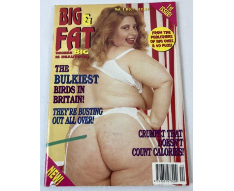 Issue No. 1 of Big &amp; Fat adult erotic magazine featuring larger and plus sized models, from 1993. 