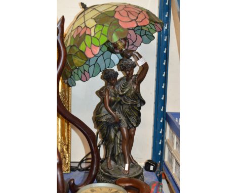 DECORATIVE ART NOUVEAU STYLE TABLE LAMP     