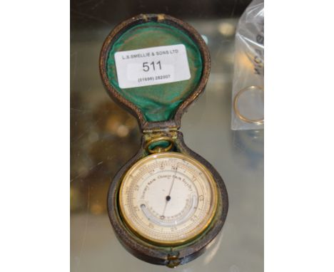 OLD POCKET BAROMETER     