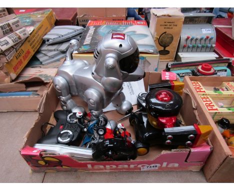 A robotic dog, remote control robot etc