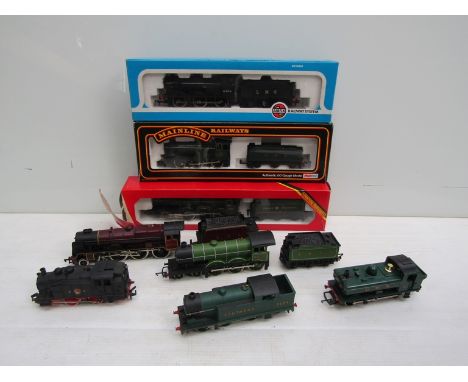 A collection of boxed and loose 00 gauge locomotives and tenders including Hornby R.579 GWR 'Albert Hall', Mainline 2251 Clas