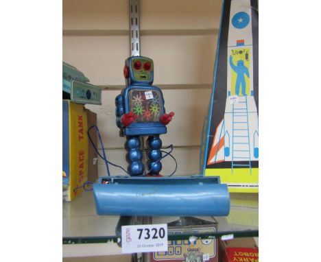 A KO, Japan battery operated tinplate High-Wheel robot 