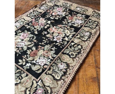 An early 20th century aubusson style tapestry rug 117cm x 181cm&nbsp;
