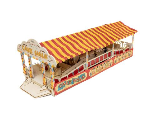 The Cyril Kempshall Fairground Collection: A working 1/17th scale model of the Cake Walk, hand-built and painted by Cyril Kem