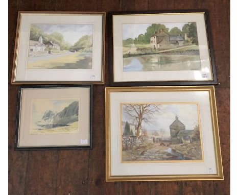 Various watercolours and prints to include examples by Donald Jackson, Digby Page, Michael Crawley, R.J.Tilley and J.B.Fitzge