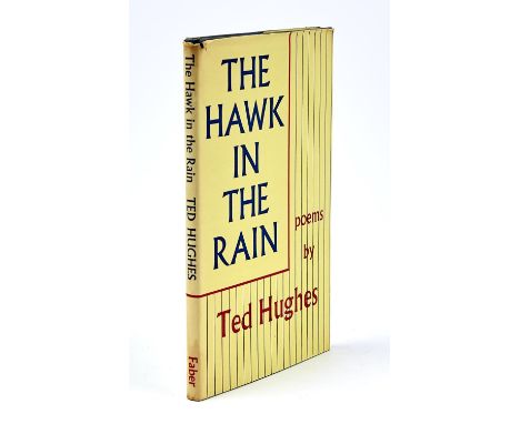 HUGHES, TED - THE HAWK IN THE RAIN, FIRST EDITION, HALF TITLE, CLOTH, DUST JACKET, ALL CORNERS CLIPPED, PRICE 10S 6D NETT REM