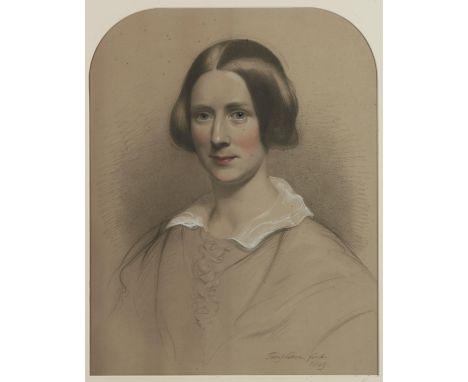 JOHN SAMUEL (OR SAMUELSON) TEMPLETON (1806-1863) - PORTRAIT OF A LADY; PORTRAIT OF A BOY OF THE TURNOR FAMILY, PENDANTS, BUST