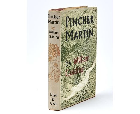 GOLDING, WILLIAM - PINCHER MARTIN, FIRST EDITION, PRESENTATION COPY SIGNED ON THE FFE "FOR ANDREW FROM BILL GOLDING", HALF TI