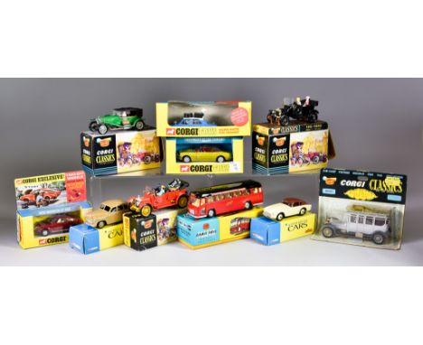 A Small Collection of Corgi Toys Diecast Model Cars, including; "Chevrolet SS 350 Camaro" (no. 338), "Hillman Hunter with Kan
