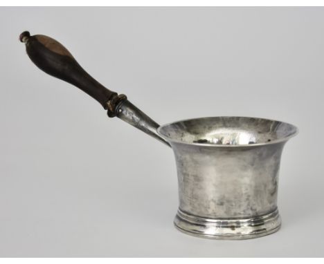 A George II Silver Brandy Warmer maker's mark partially struck and indistinct, possibly London 1750, with plain tapered sides