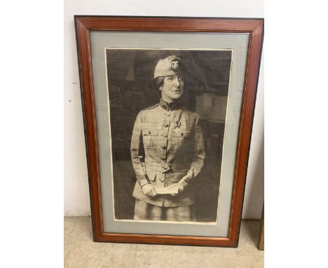 A very large Evangeline Booth Salvation Army poster by Ira L Hill. Poster size excluding frame W:55cm x H:88cm
