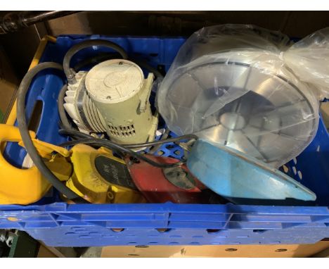 Various winches tools and solder etc. 