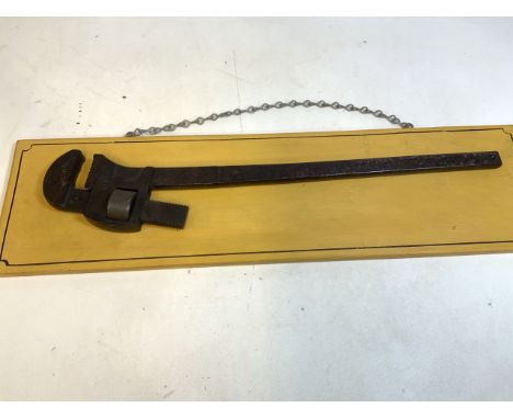A large shop display vintage wrench W X 90CM H X 26CM.