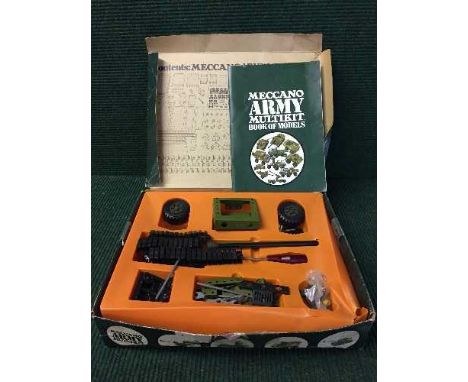A boxed Meccano Army multi kit construction set