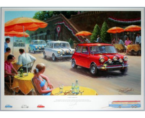 After Tony Smith, "Cafe Carnival", The Italian Job, ltd edition signed print, signed in pencil, certificate of authenticity t