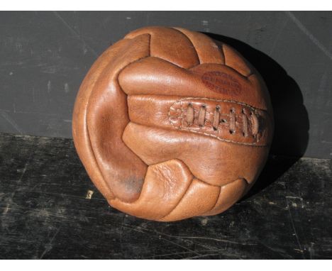 Old Vintage Antique - Leather Football Ball maker Salter Aldershot