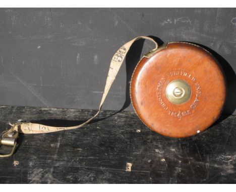Old Vintage Antique - Leather Chesterman Sport Marking Measuring Tape Tennis Golf Badminton Athletics Cricket