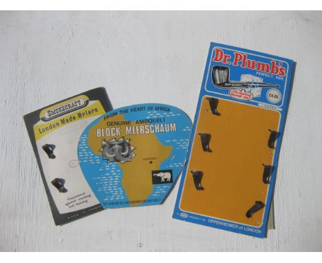 Old Vintage Antique - A group of card signs relating to tobacco pipe smoking tin fittings 5