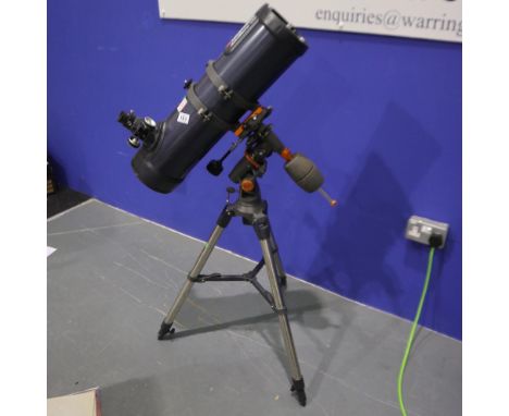 Celestron Astro Master 130 telescope on a weighted, adjustable tripod. Not available for in-house P&amp;P