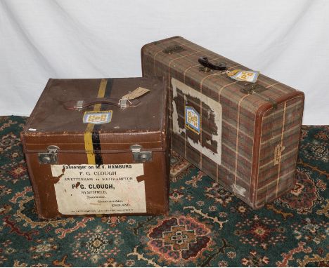 Two vintage travel cases